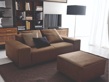 CONVIVIO CONTEMPORARY - 2 seater leather sofa by Martini Interiors - view 2